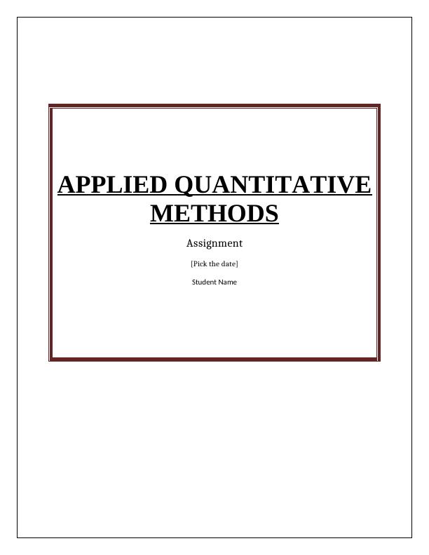 Applied Quantitative Methods - PDF_1
