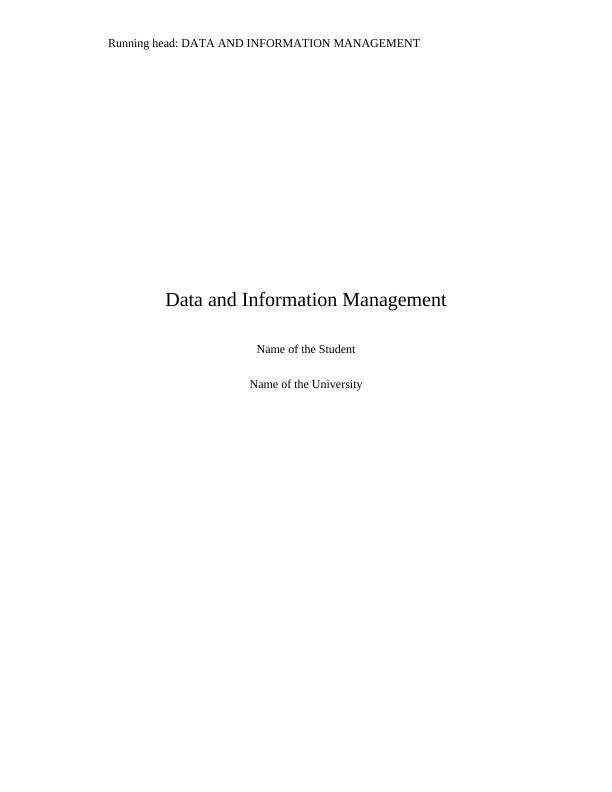 Data and Information Management Assignment_1