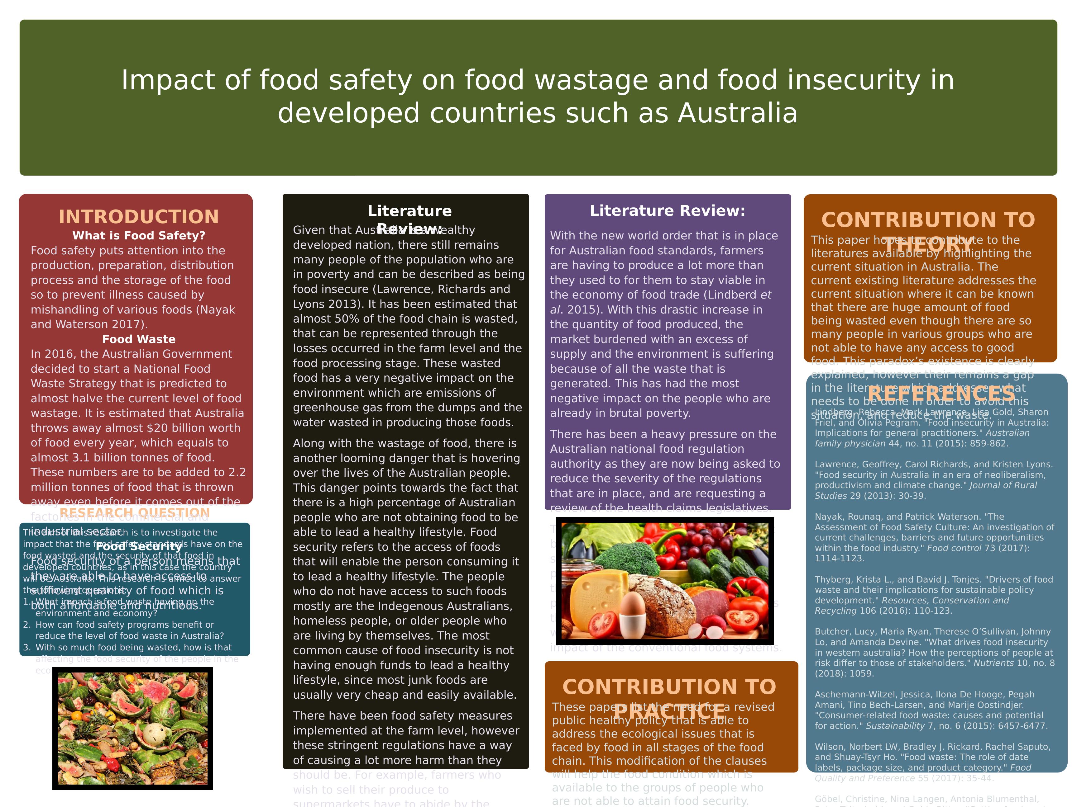 research paper of food safety