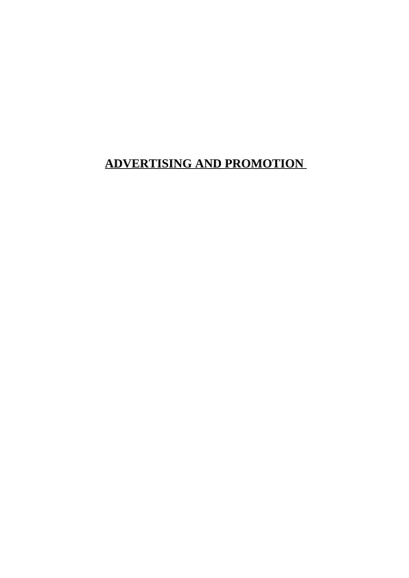 Advertising And Promotional Techniques - Doc_1