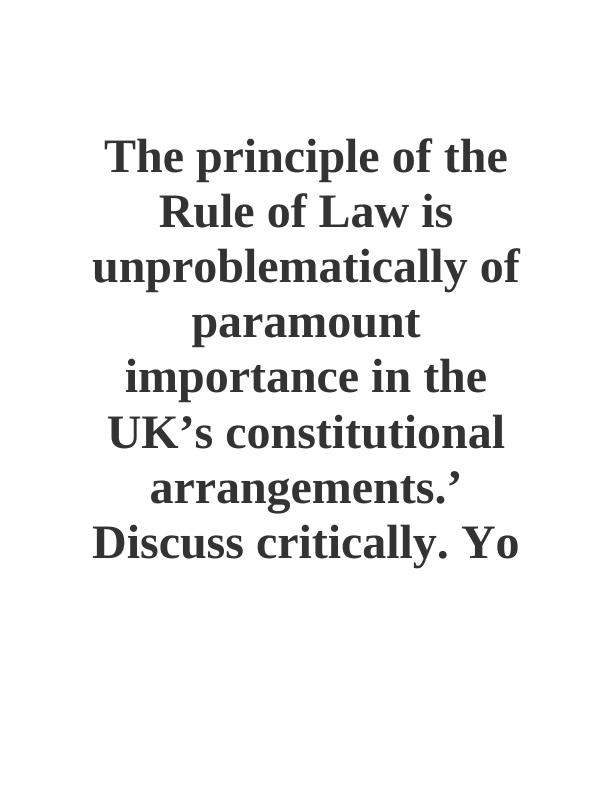 importance-of-the-rule-of-law-in-the-uk-s-constitutional-arrangements