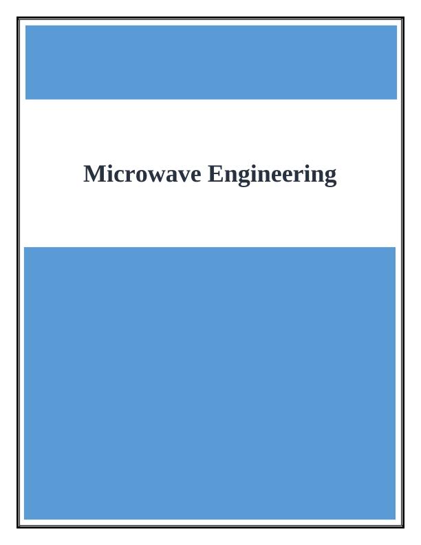 ECE 6351 - Assignment on Microwave Engineering_1