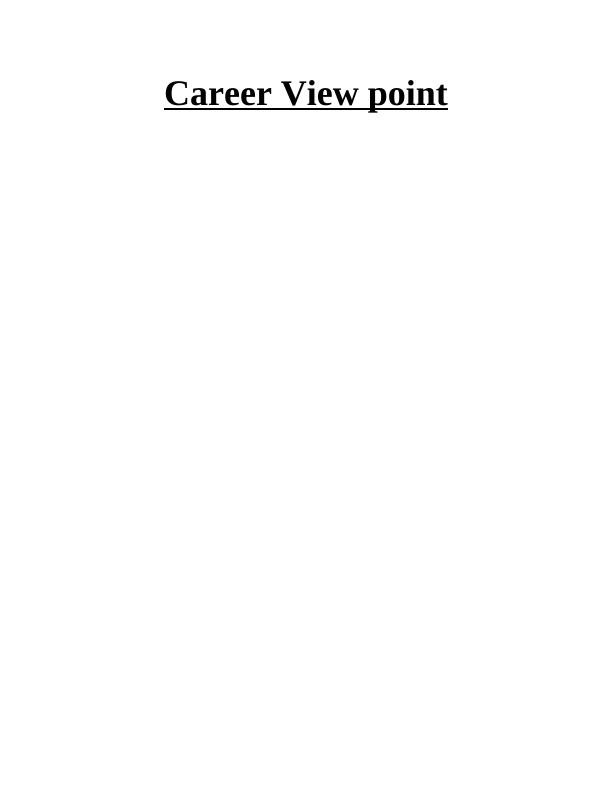 Career View Point Assignment_1