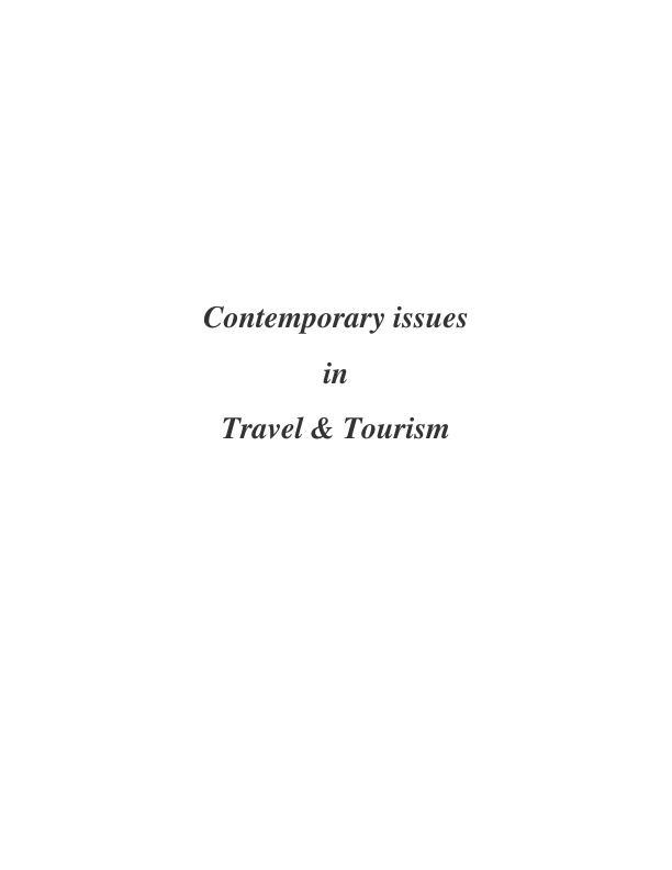Contemporary Issues in Travel & Tourism_1