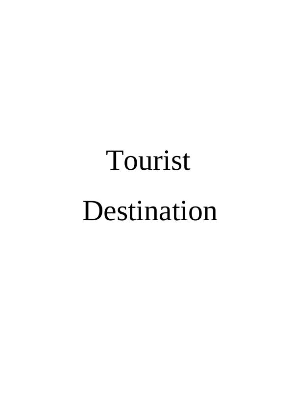 Analysis of Tourist Destination - PDF_1