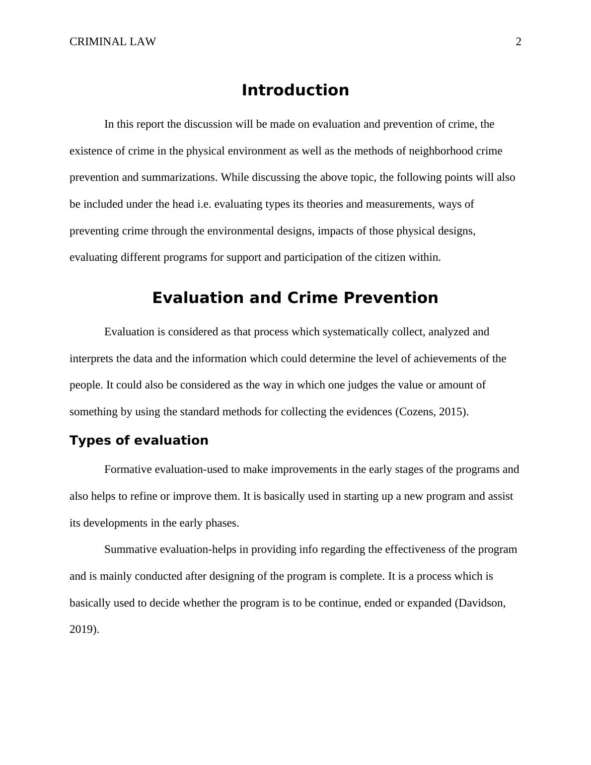 Evaluation and Crime Prevention: Crime Prevention Program in the United States_3