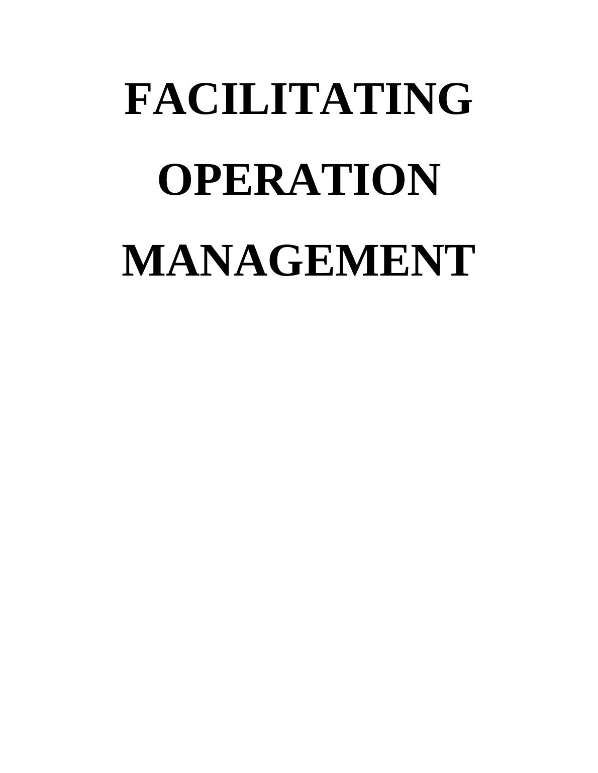 TASK 13 1.1 Responsibilities of Facilities Managers for Operational Operations Management InTRODUCTION 3 TASK 13 1.1 Responsibilities of Facilities' Managers for Staff Engagement in Facilities Operati_1