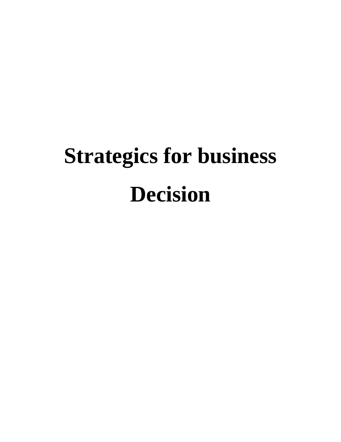 Strategics for business_1