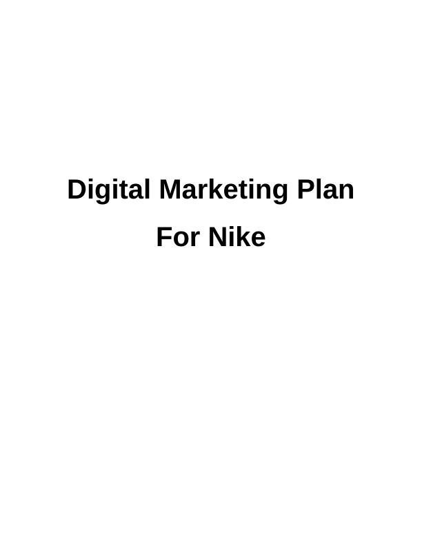 Digital Marketing Plan for Nike_1