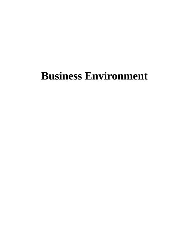 Business Environment Assignment- Costa Coffee_1