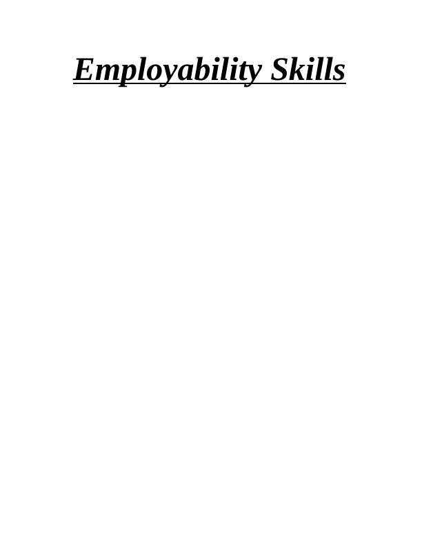 Employability Skills of Travelodge - Doc_1