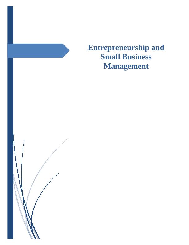 Report on Entrepreneurship and Small Business Management_1
