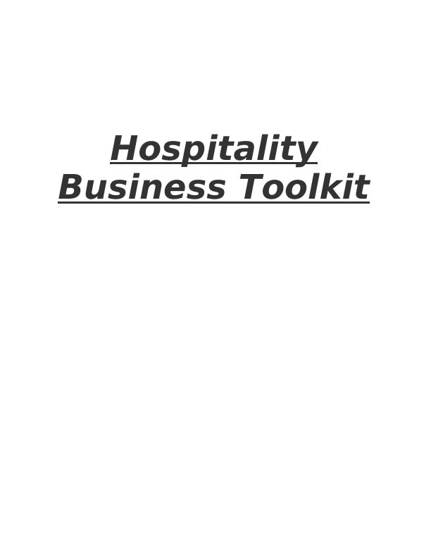 Hospitality Business Toolkit Assignment - Bishop Bake_1