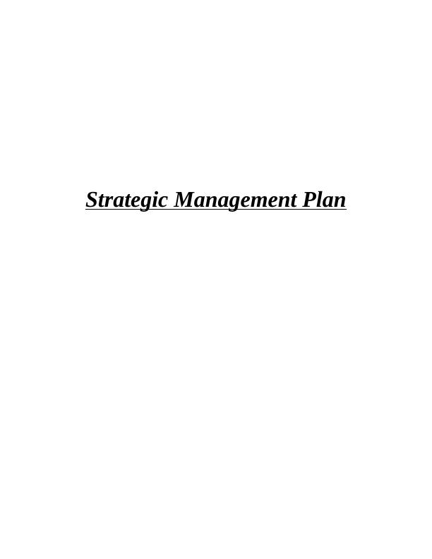 Strategic Management Plan on  Apple Plc Assignment_1