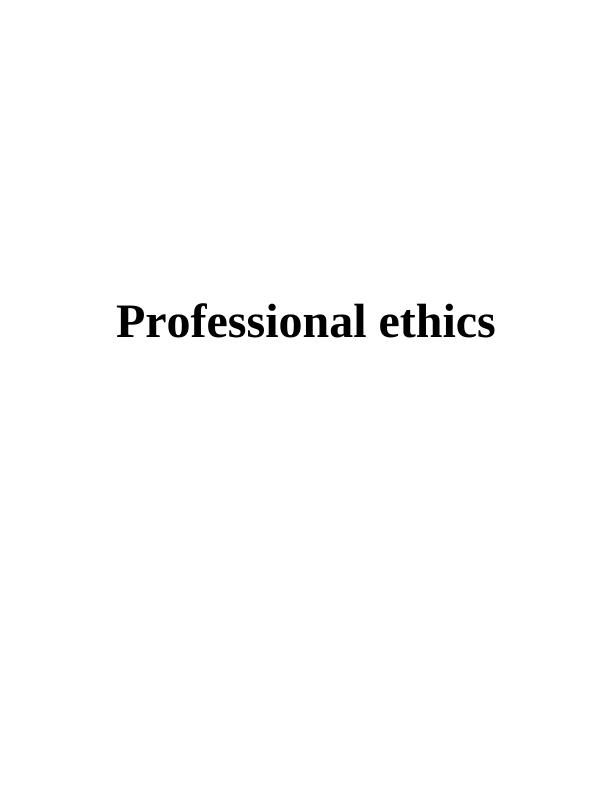 Professional Ethics Assignment : HSBC bank_1