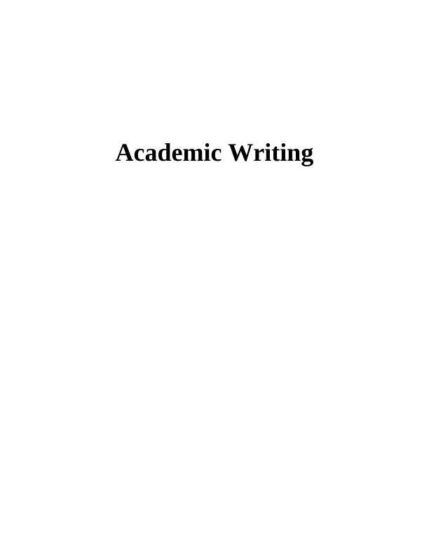 Assignment on Academic Writing_1
