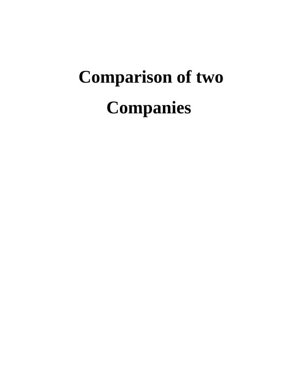 Comparison of two Companies_1