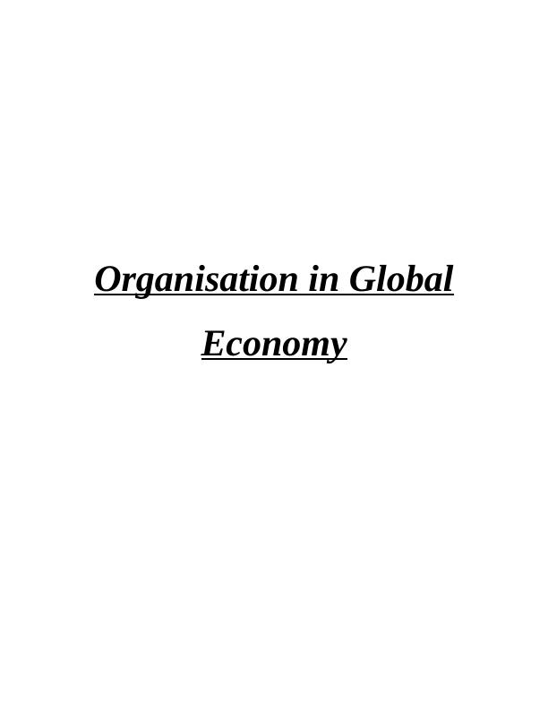 Organisation in Global Economy_1