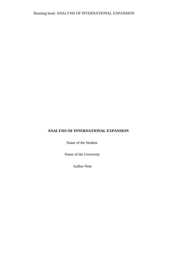 (PDF) International business expansion strategy_1