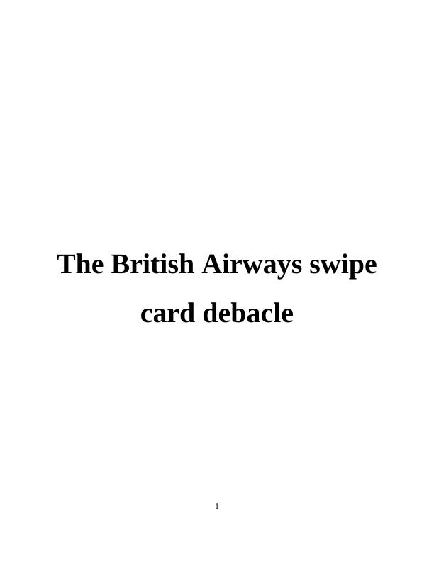 Case Study Of Heathrow Airport - Change Management Of British Airways_1