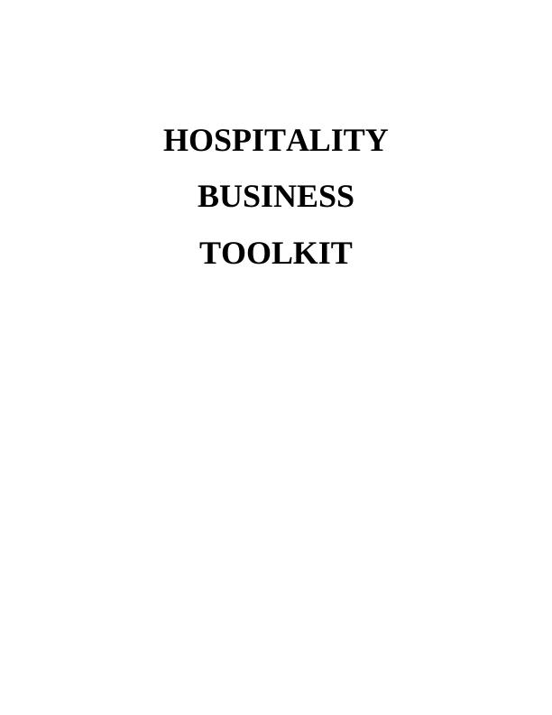 Managing and monitoring financial performance in hospitality business toOLKIT_1