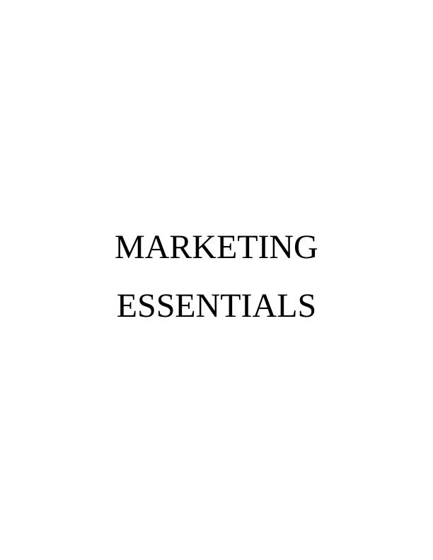 Marketing Essentials Assignment - “TK-MAX” company_1