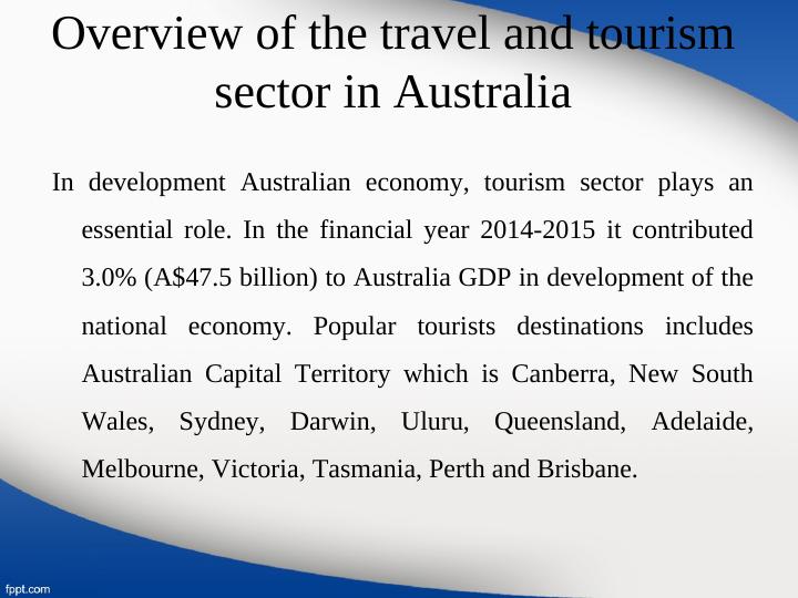 Overview of the travel and tourism sector in Australia_2