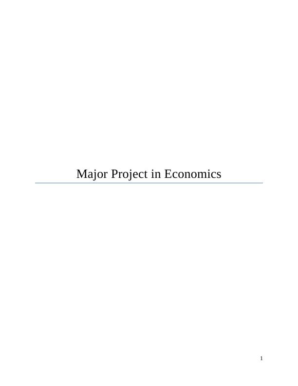 Major Project in Economics_1