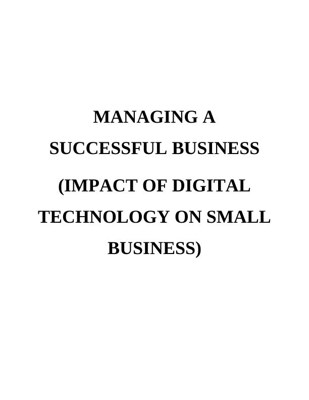 IMPACT OF DIGITAL TECHNOLOGY ON SMALL BUSINESS_1