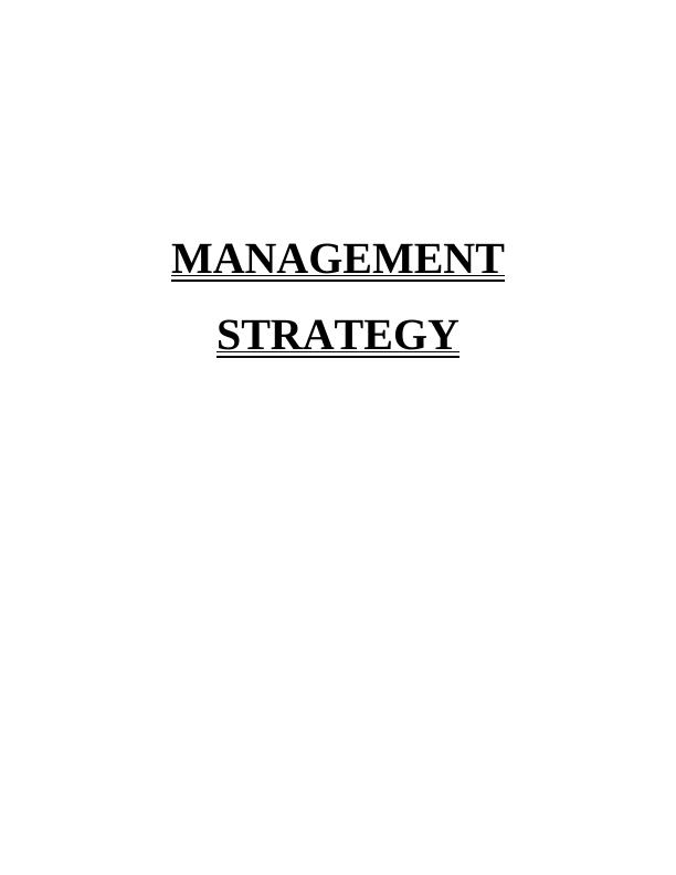 Strategy Management Assignment_1