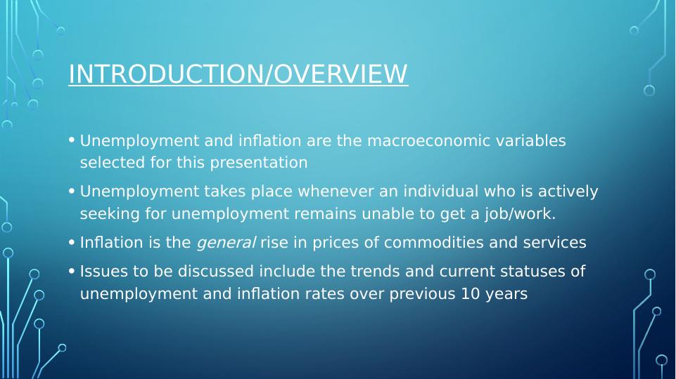 case study macroeconomic challenges unemployment and inflation