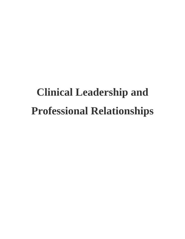 (PDF) Clinical leadership: values, beliefs and vision_1