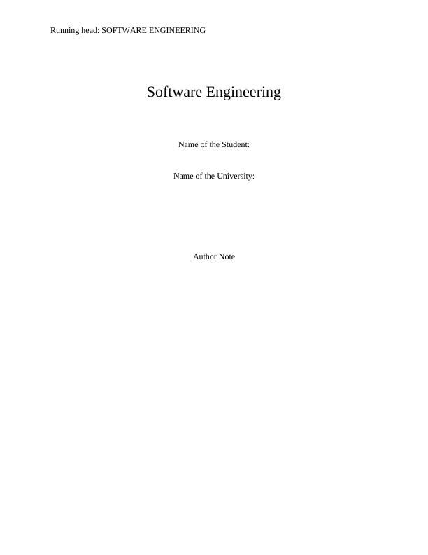 Assignment about What is Software Engineering?_1