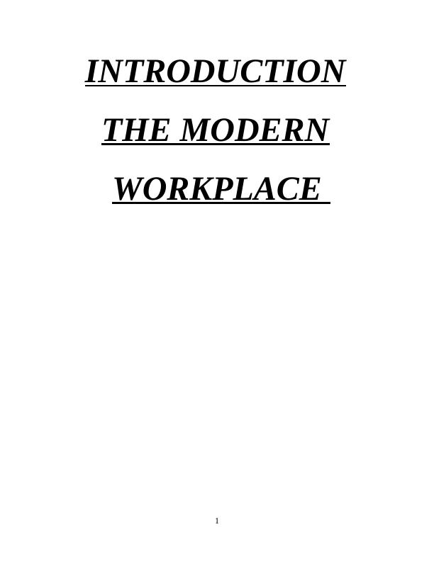 Assignment : Modern Workplace_1