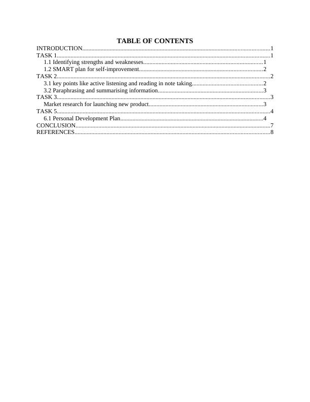 assignment personal development plan