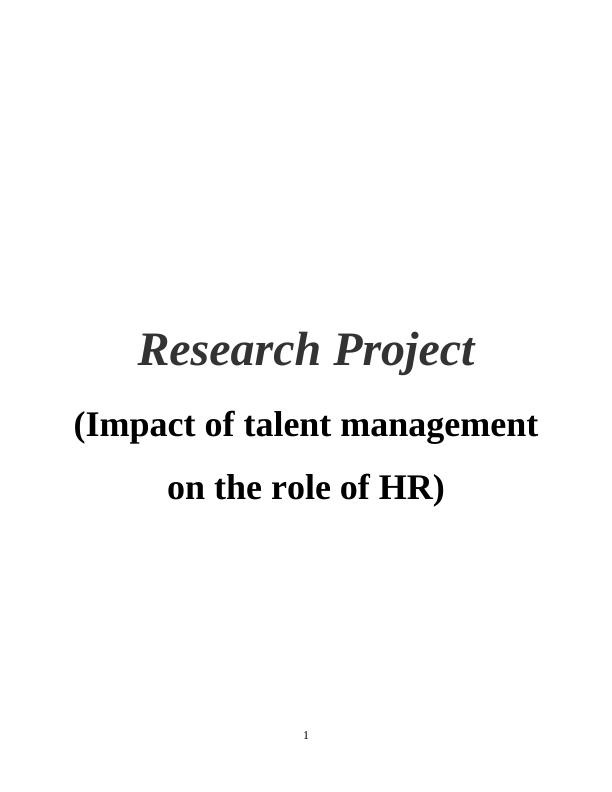 Impact of Talent Management on the Role of HR_1