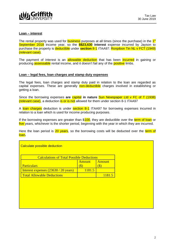 Tax Law Deductible Expenses and Car Expenses for Employees