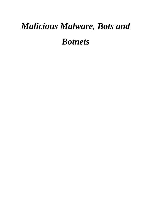 (PDF) Study of Botnets and their threats to Internet Security_1