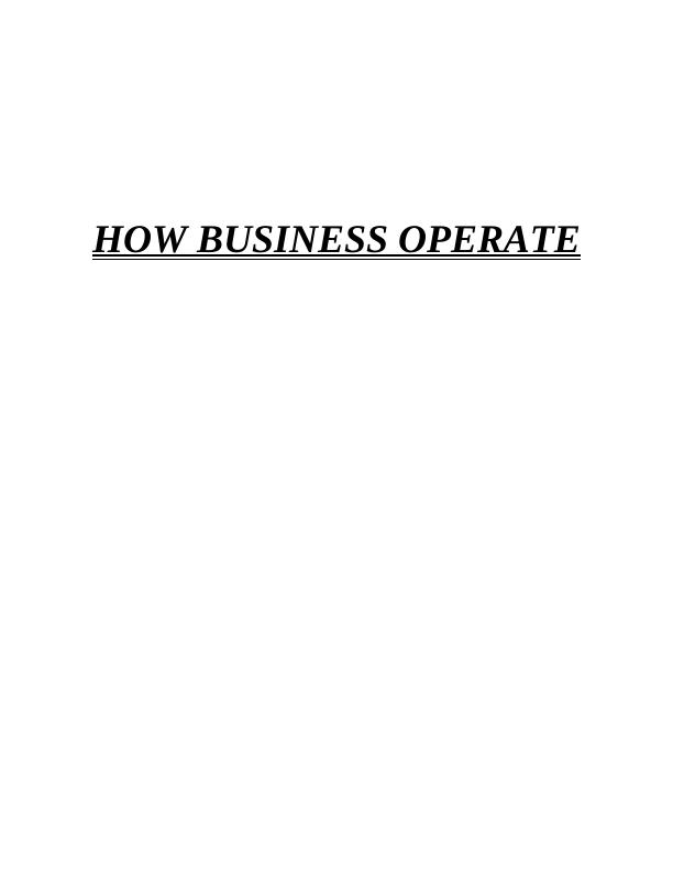 Essay on How Business Operate Tesco_1