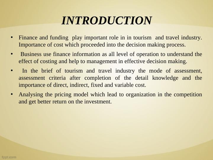Finance and Funding in the Tourism Sector_2