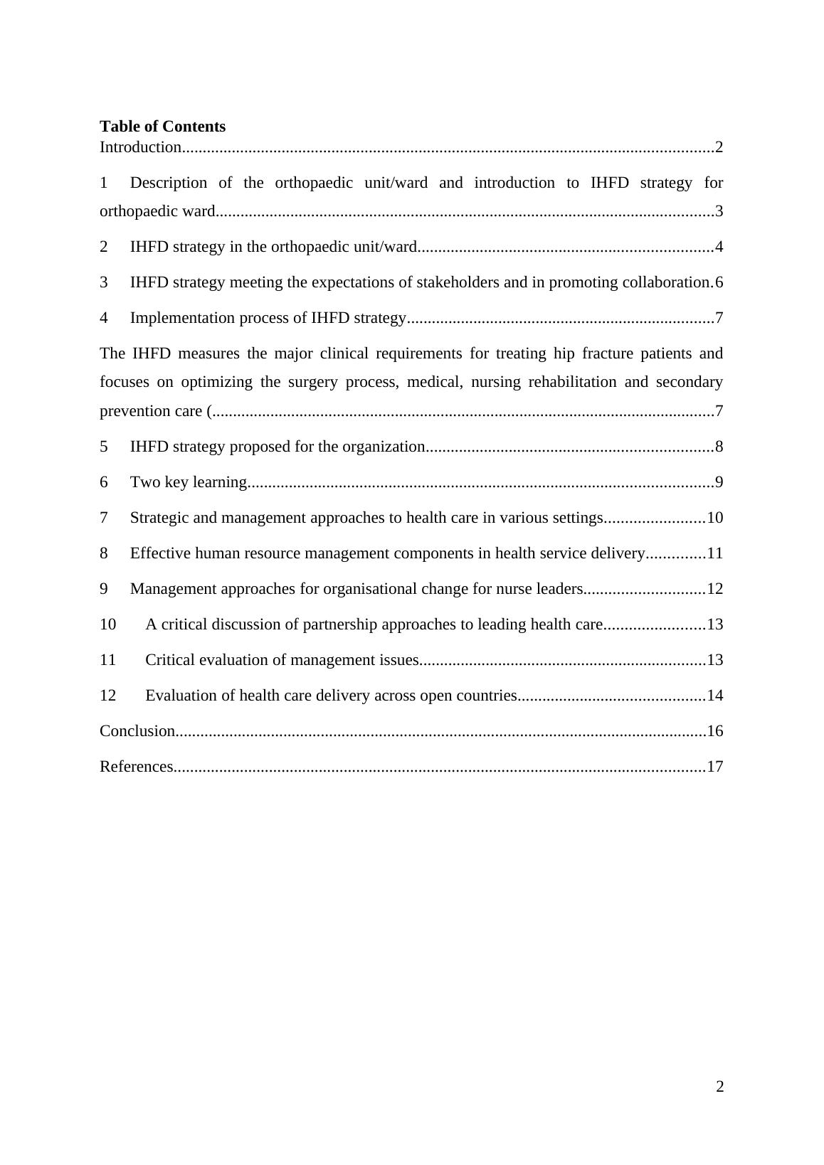 Nursing Management and Strategy Desklib