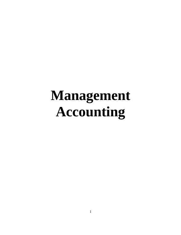 Management Accounting and Costing Methods_1