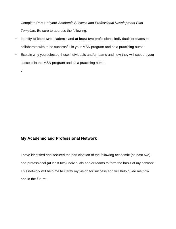 Academic Success and Professional Development Plan Template_1