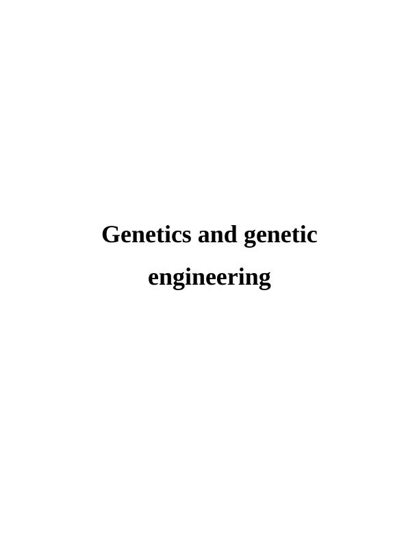 Genetics and Genetic Engineering - PDF_1