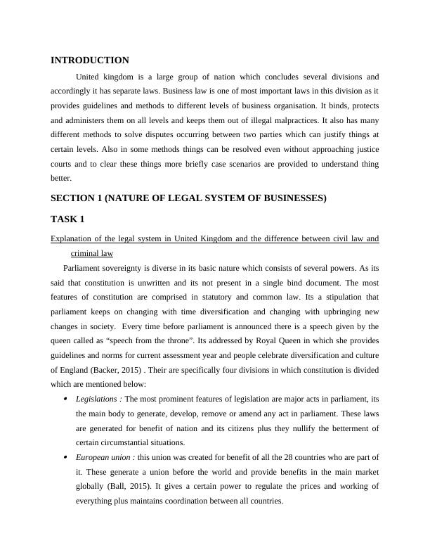 Business Law: Legal System, Disputes, and Legal Structures_3