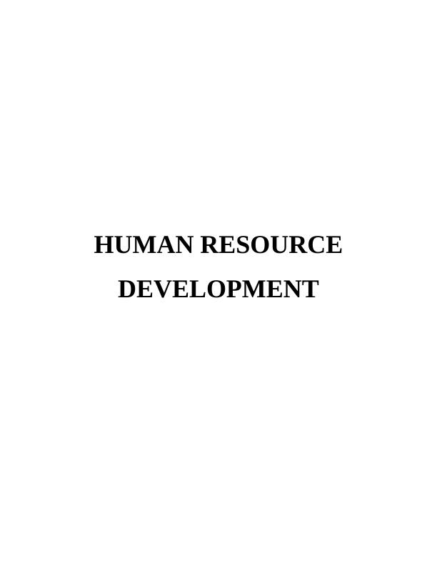 Human Resource Development Report of Sun Court_1