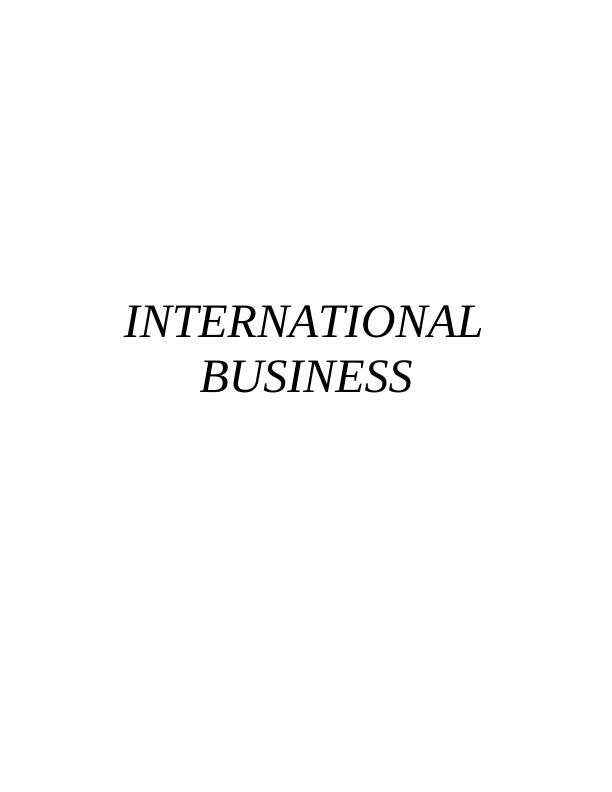 unit 5 international business assignment 1 nike