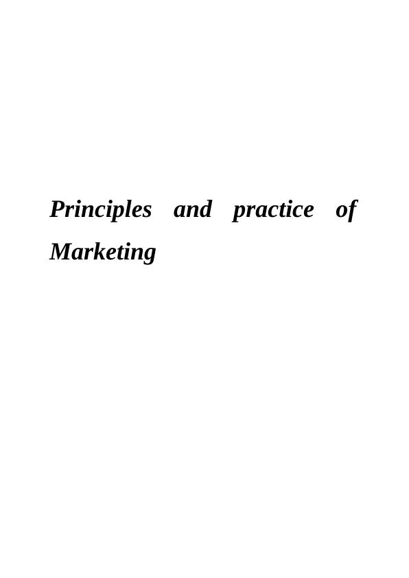 Assignment on Business Practices of Merchandising_1