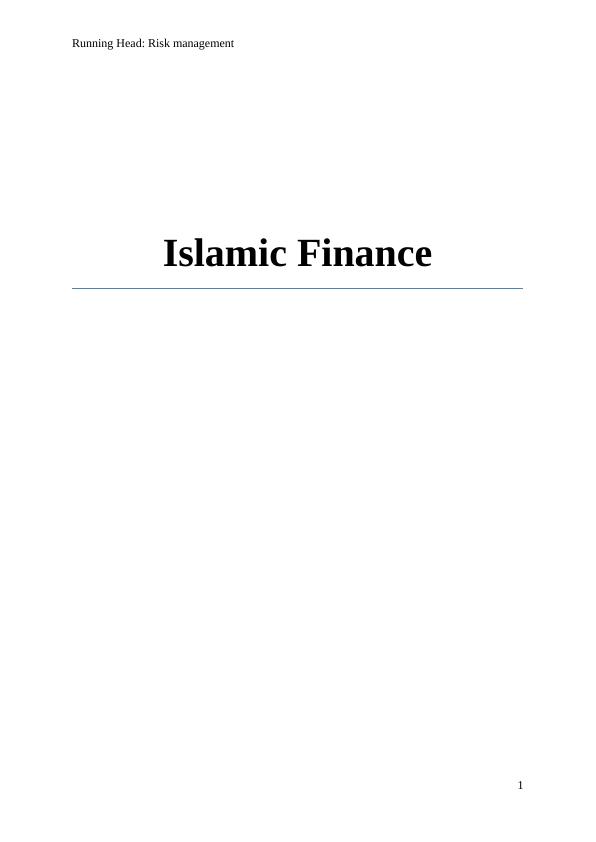 Risk management Islamic Finance_1
