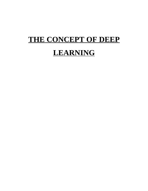 The Concept of Deep Learning_1